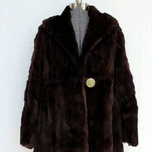 30's or 40's short Beaver fur coat size small/medium